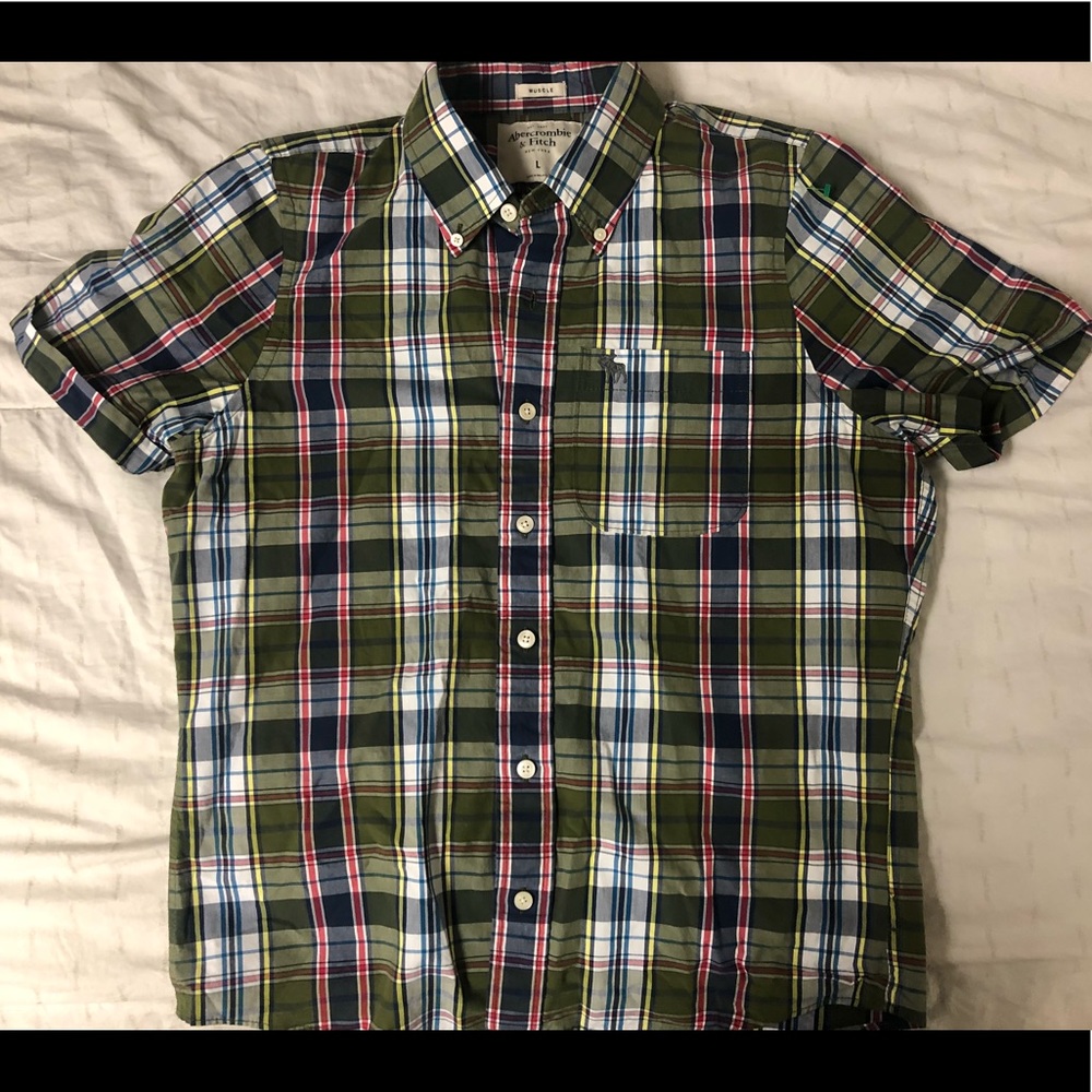 Abercrombie short sleeve dress shirt